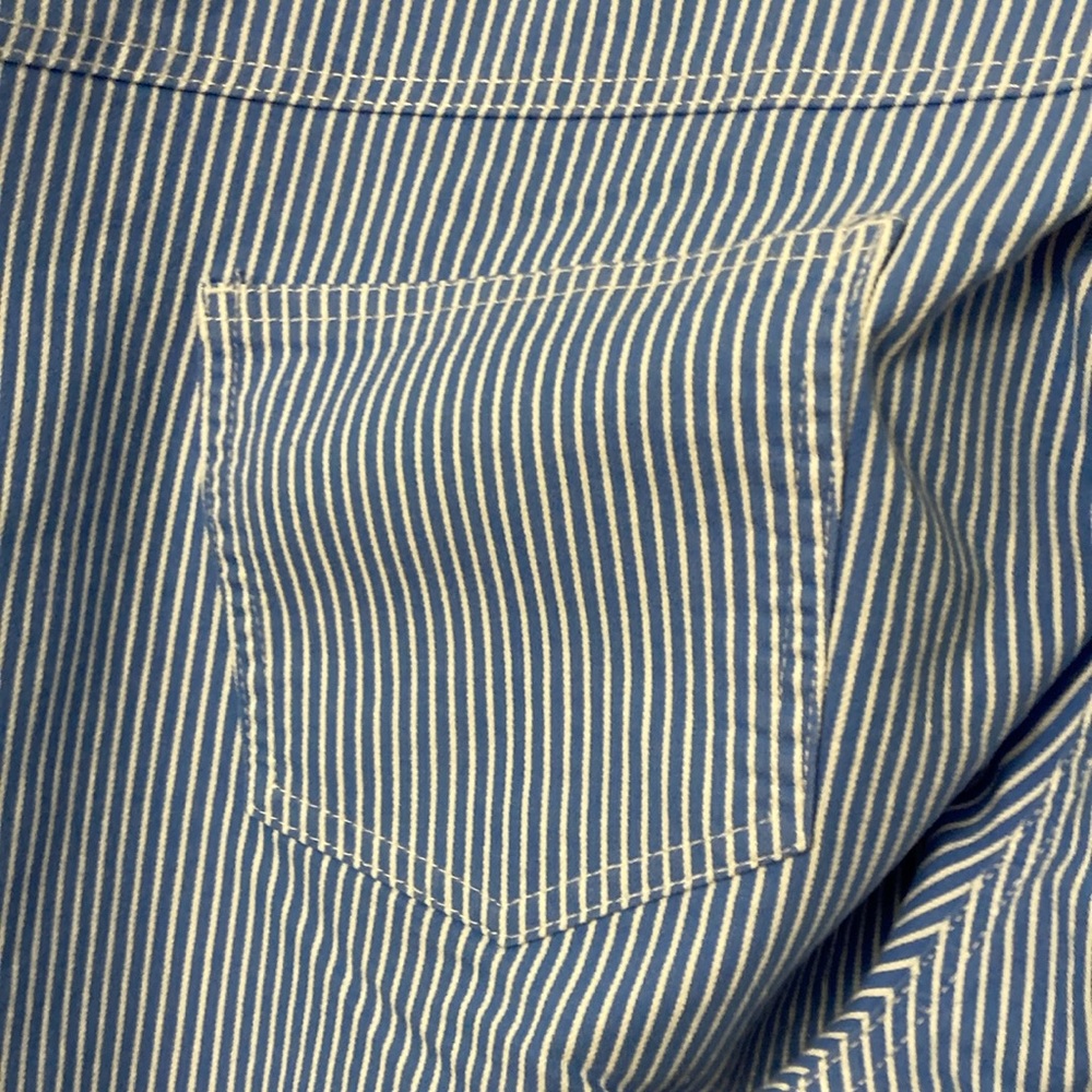 Ruby Rd. Blue and White Striped Pants - Picture 7 of 11